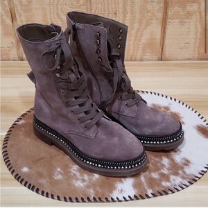 Vince Camuto Women’s Branda Leather Lace Up Boots Size 6.5